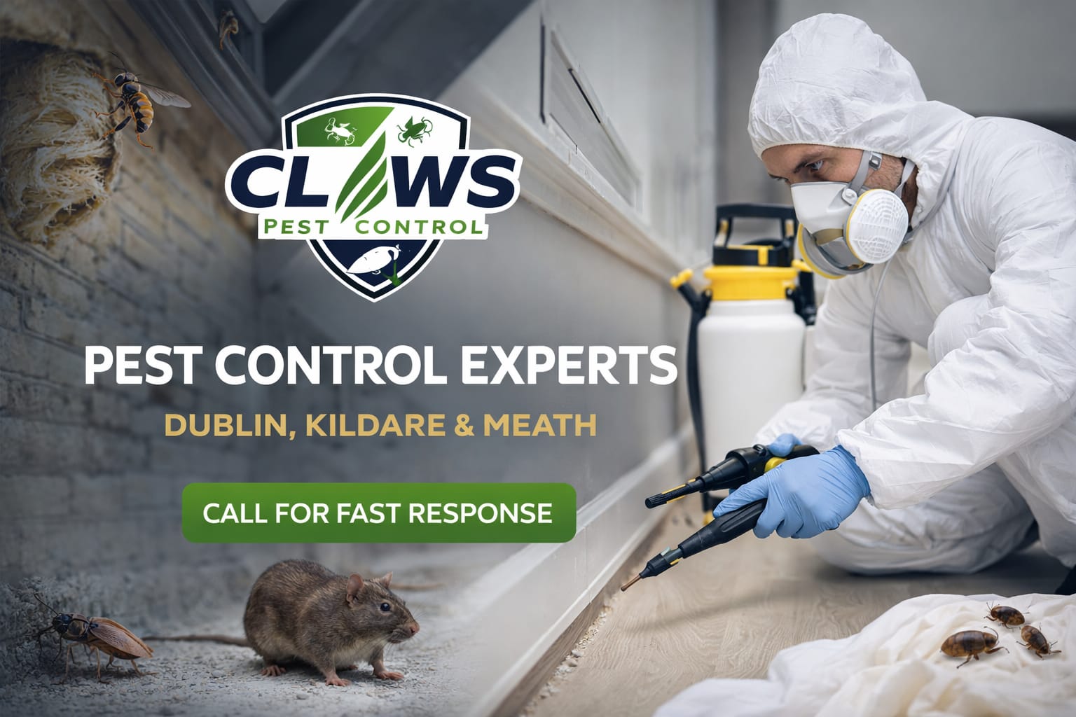 CLAWS technician inspecting a Dublin property